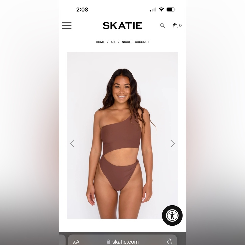 NWT — Skatie Nicole one piece in Coconut. Tags attached, never worn.